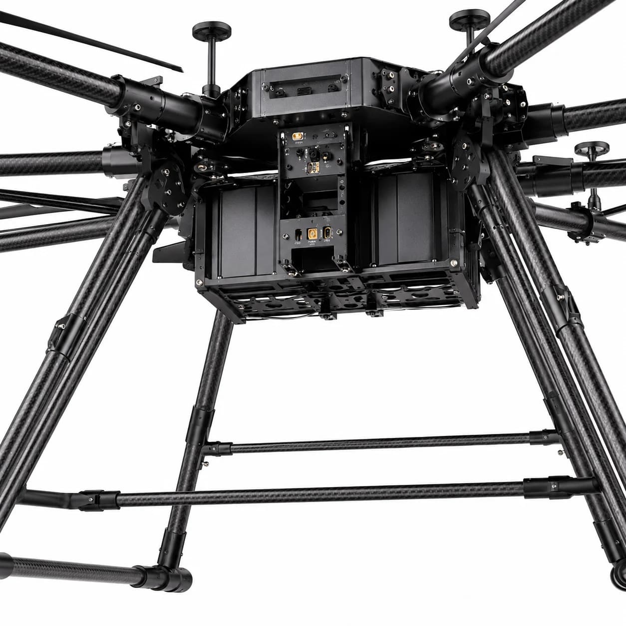 H300-300 underside payload mount and lower structure detail