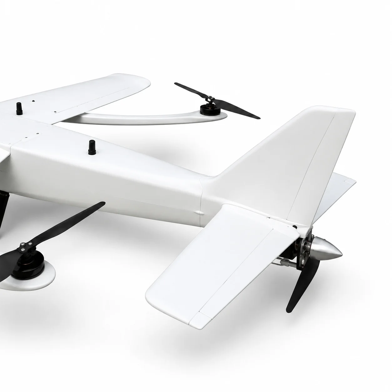 6B-4+1 tail section and rear propeller assembly detail