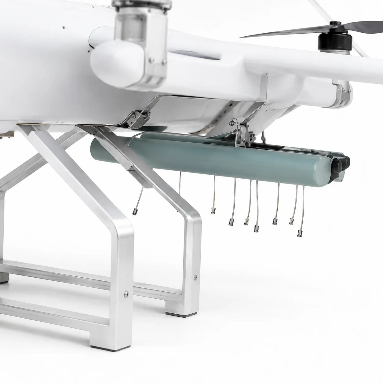 7D tactical reconnaissance VTOL fixed-wing UAV payload pod detail