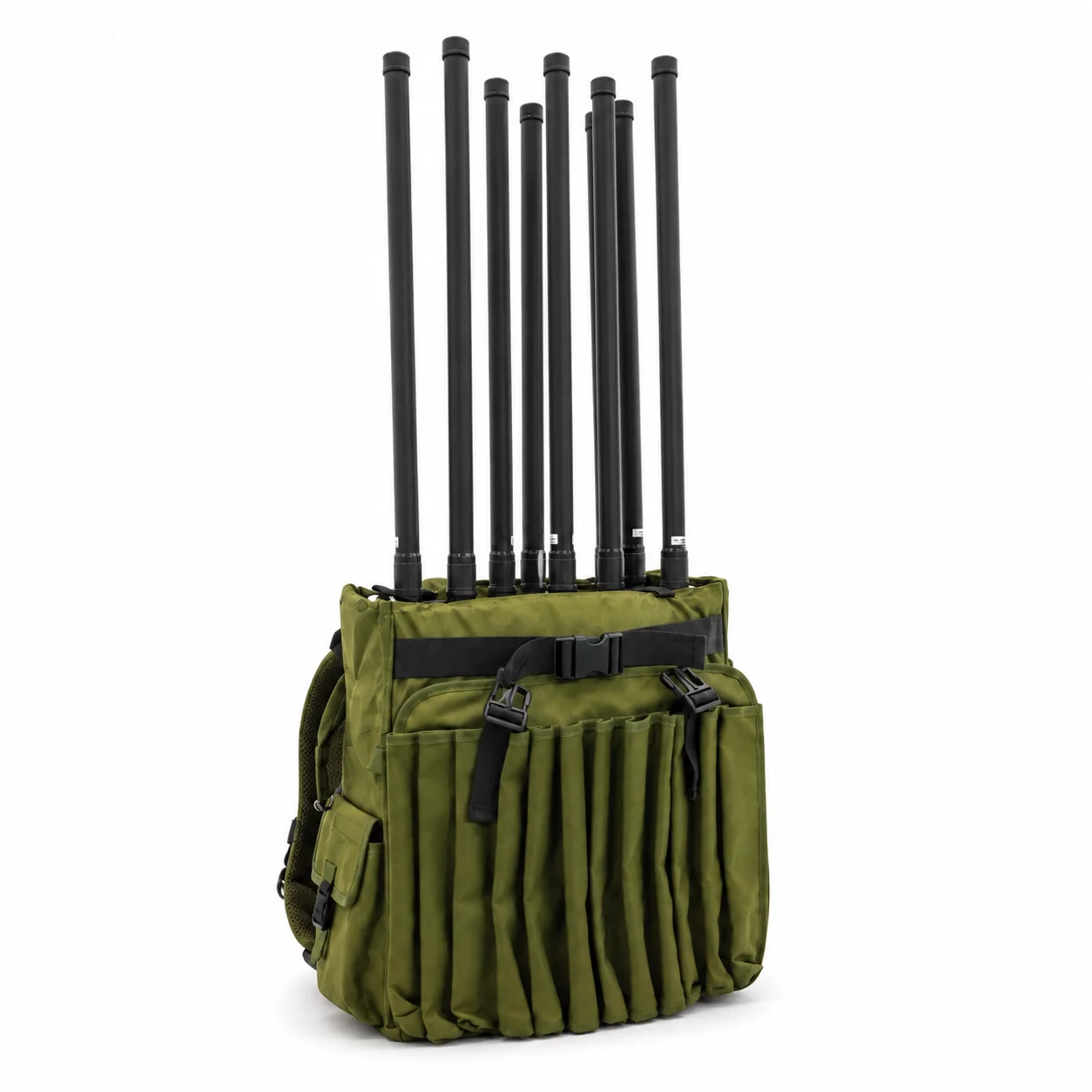 BJ012 backpack counter-drone jammer front angle view