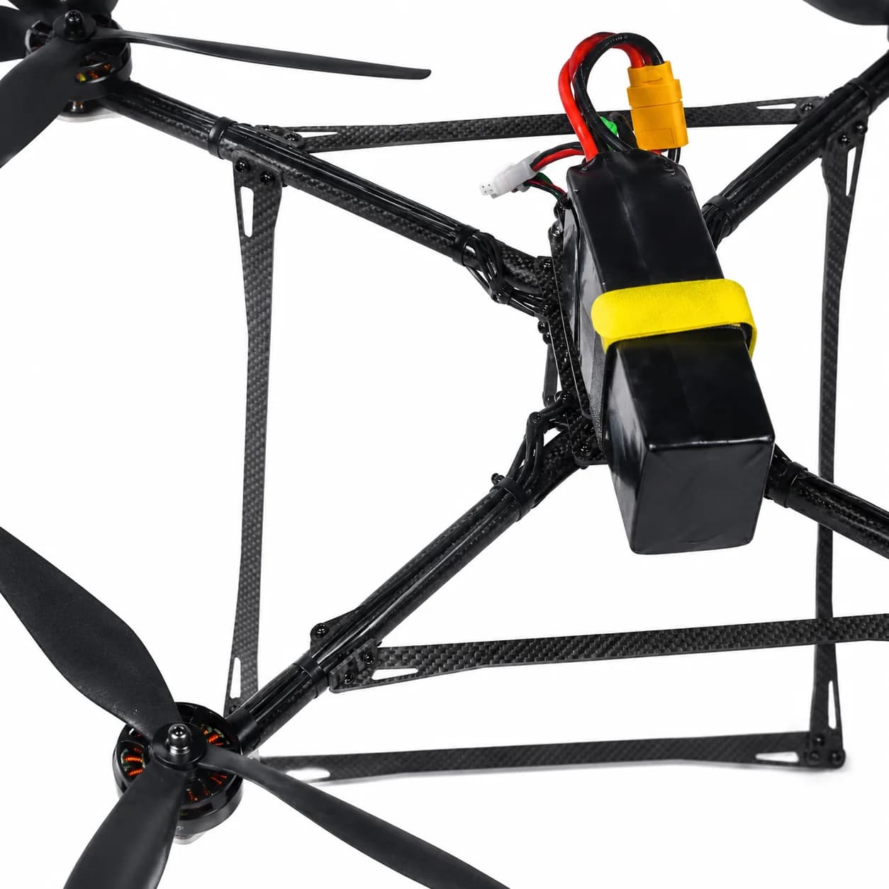 Custom FPV drone series carbon fiber frame detail