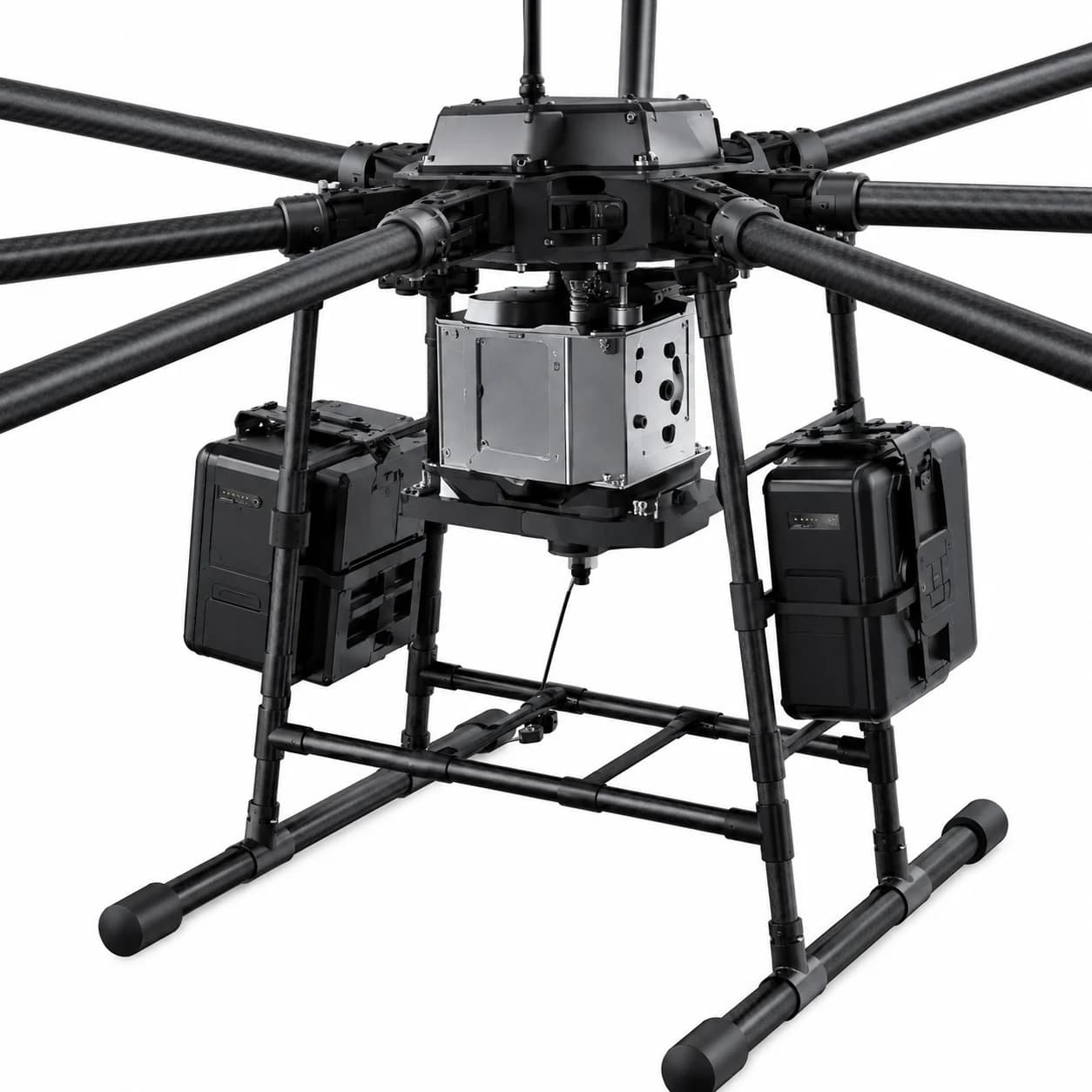 H300 payload mount and battery module detail