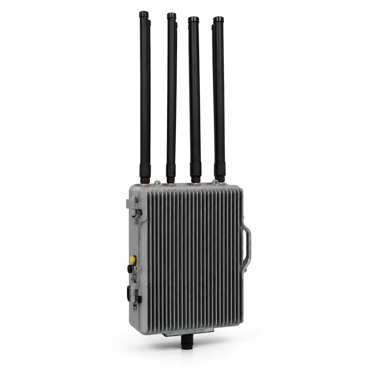 JM1000 chassis counter-drone jammer front angle view