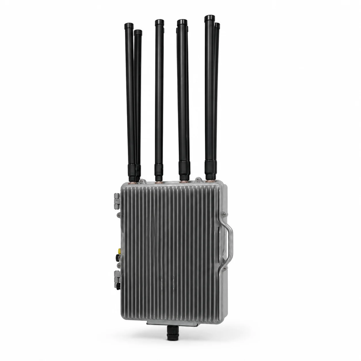 JM1000 chassis counter-drone jammer side interface view