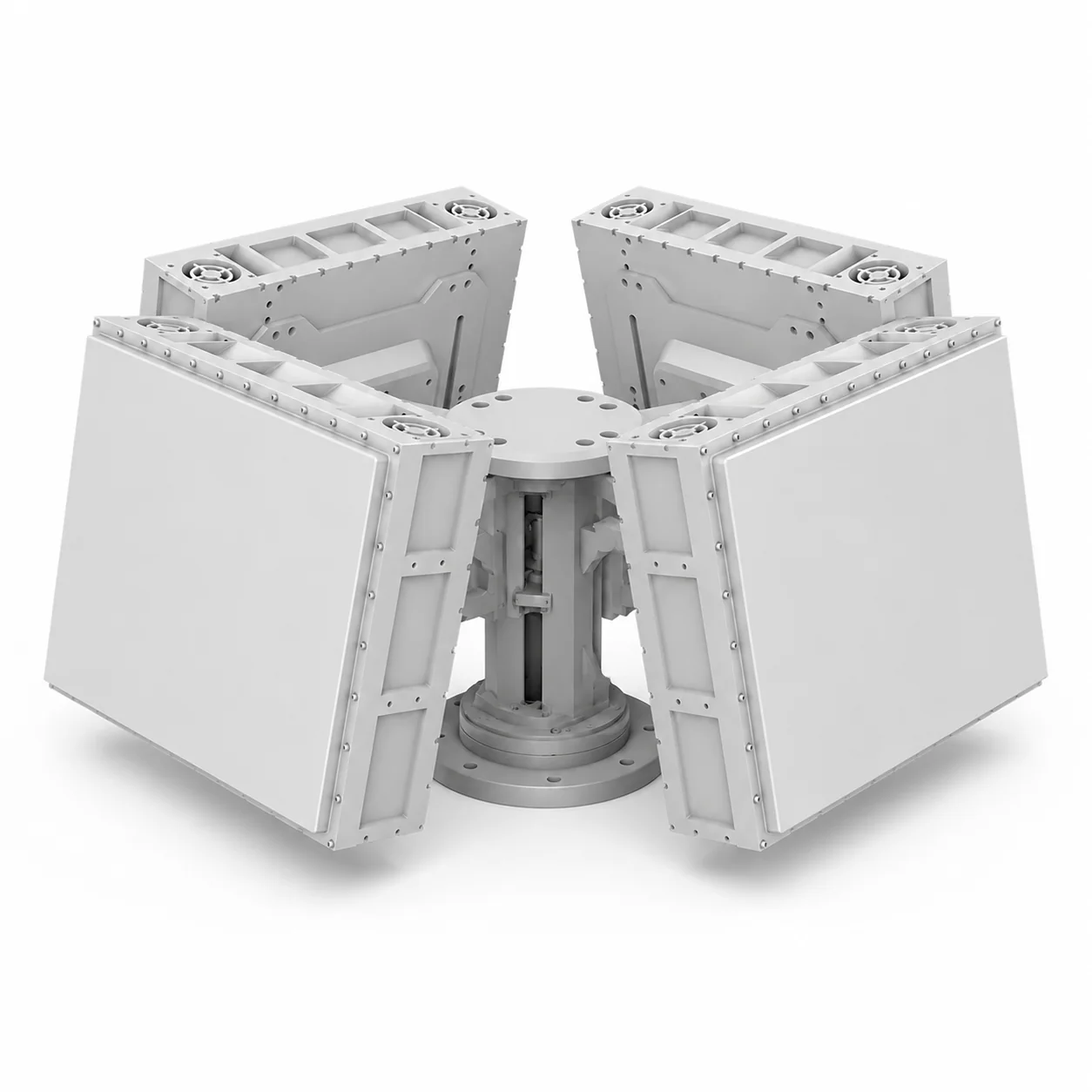 PA450 four-side phased array radar three quarter view