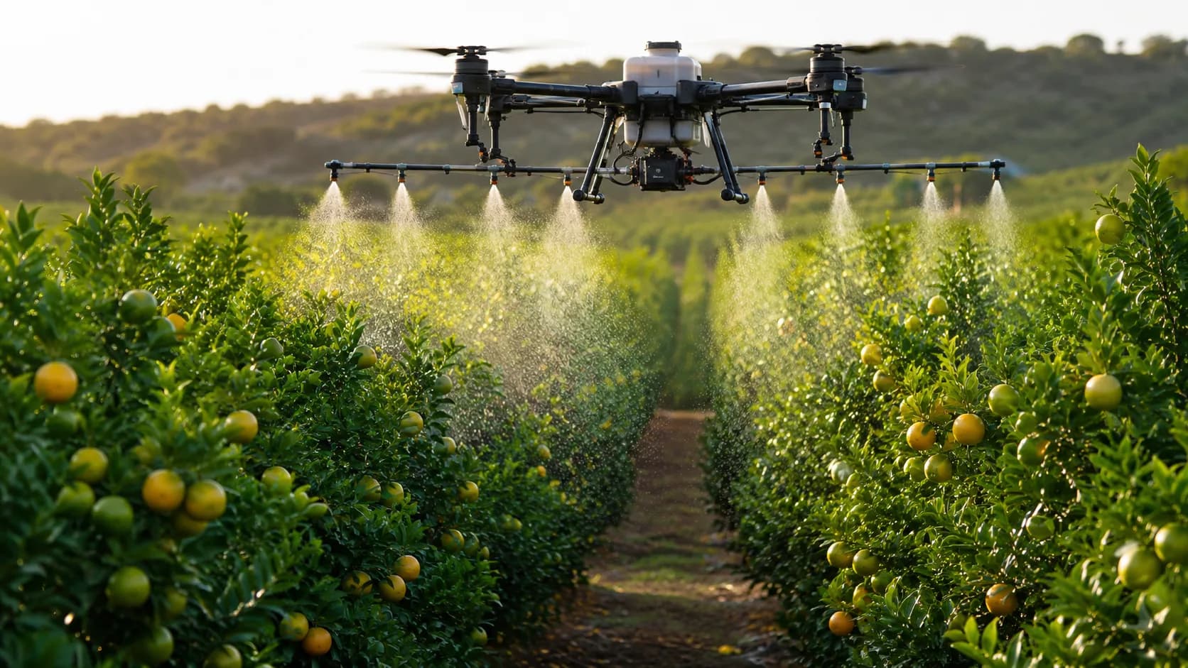 How an Agricultural UAV Improved Spraying Efficiency in a Citrus Orchard