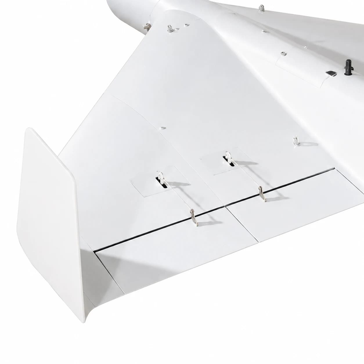 HY180 delta-wing UAV tail wing and control surface detail