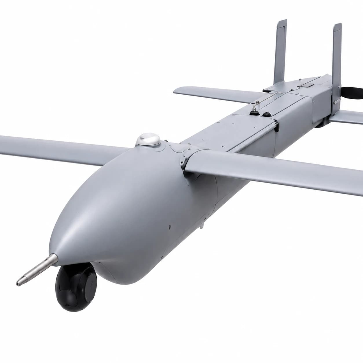 HY700 foldable fixed-wing UAV fuselage detail