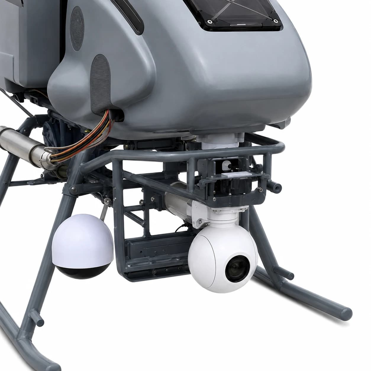 Type 11 heavy-lift unmanned helicopter sensor gimbal detail