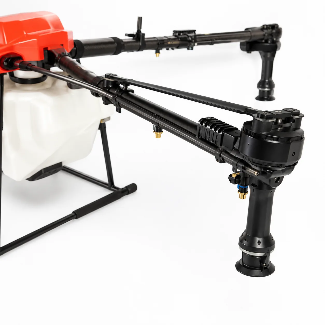 Y6-60 carbon fiber arm and motor assembly detail