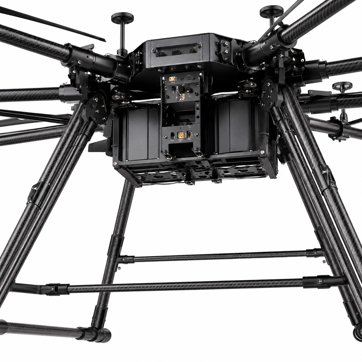 H300-300 underside payload mount and lower structure detail