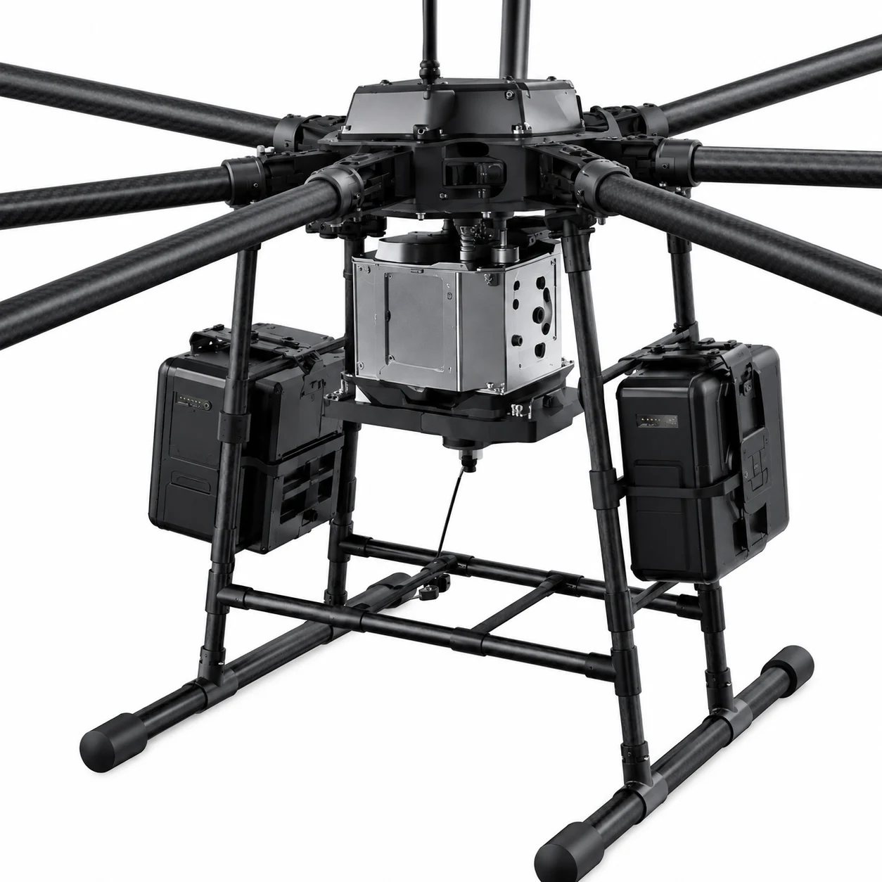 H300 payload mount and battery module detail
