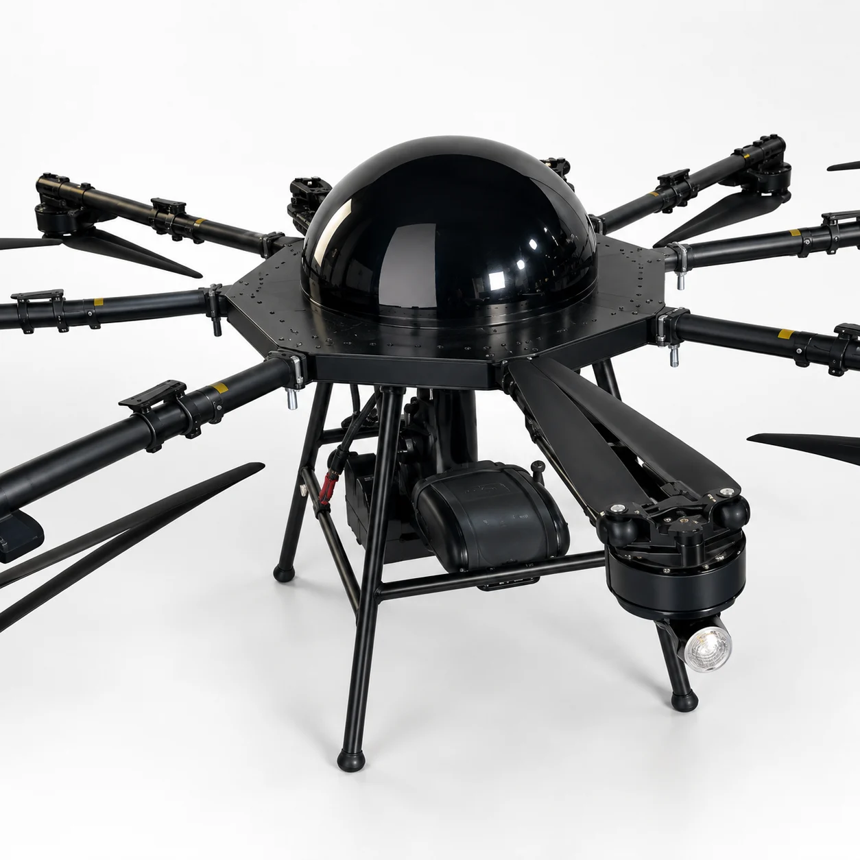 Y8-100 heavy-lift octocopter main body structure detail