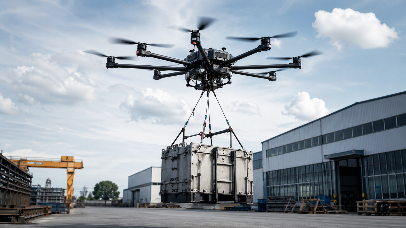 Heavy-Lift Cargo UAVs for Reliable Industrial Transport