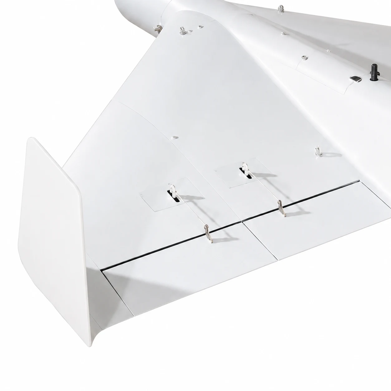 HY180 delta-wing UAV tail wing and control surface detail