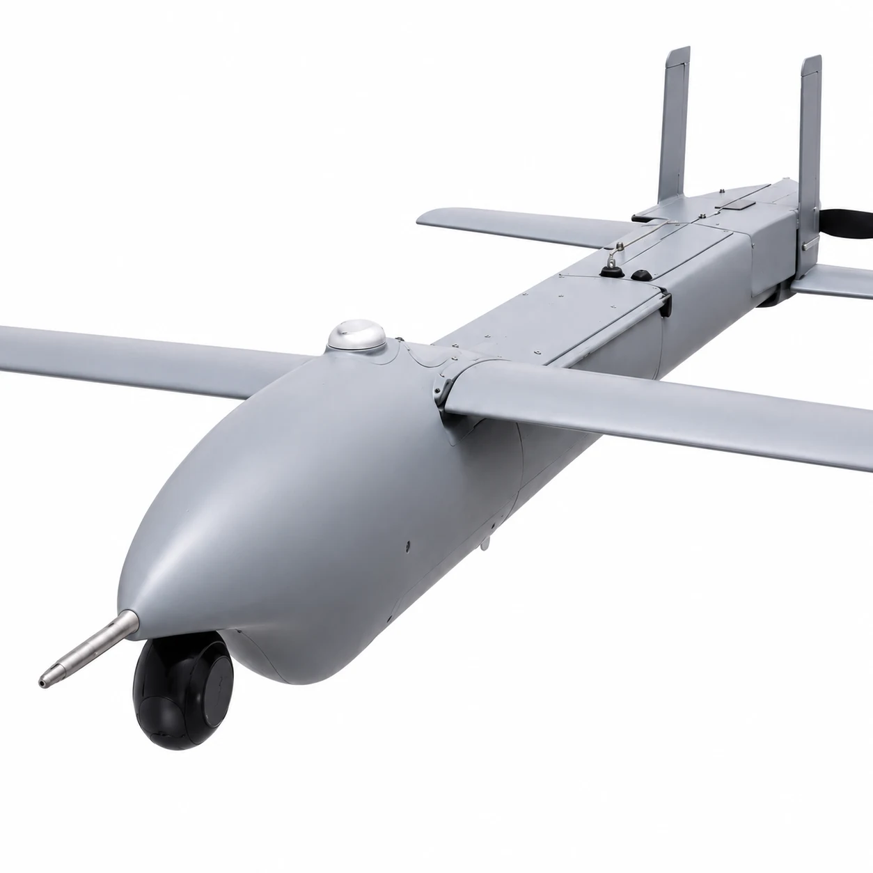 HY700 foldable fixed-wing UAV fuselage detail