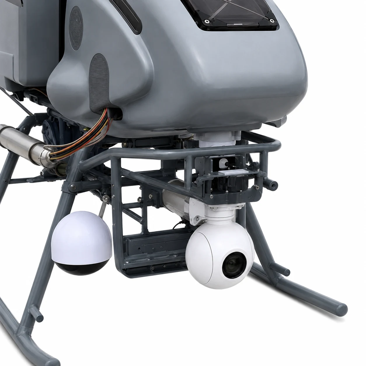 Type 11 heavy-lift unmanned helicopter sensor gimbal detail