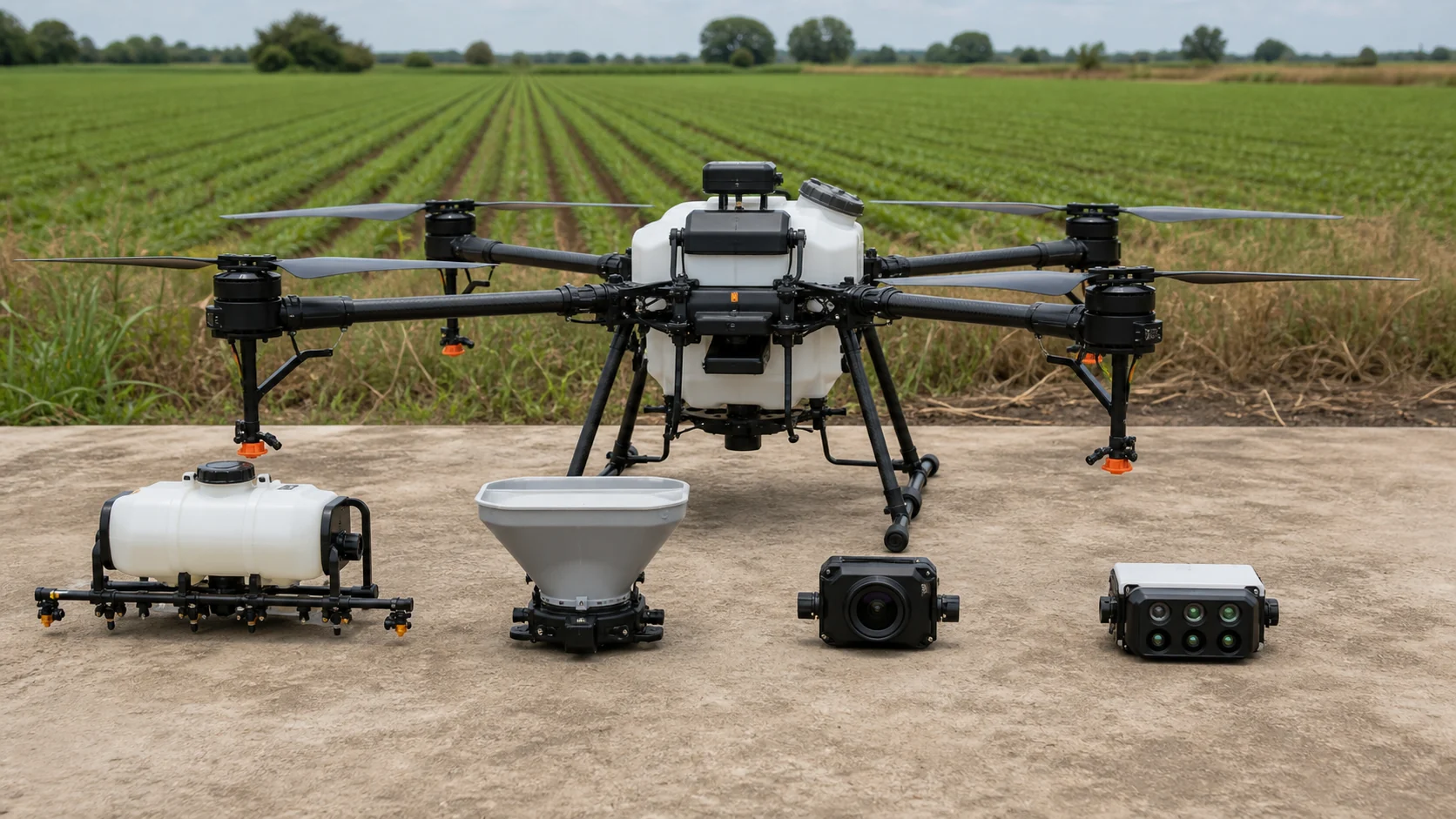 Agriculture Drone Payloads Explained: Spraying, Spreading, Mapping and Multispectral Imaging